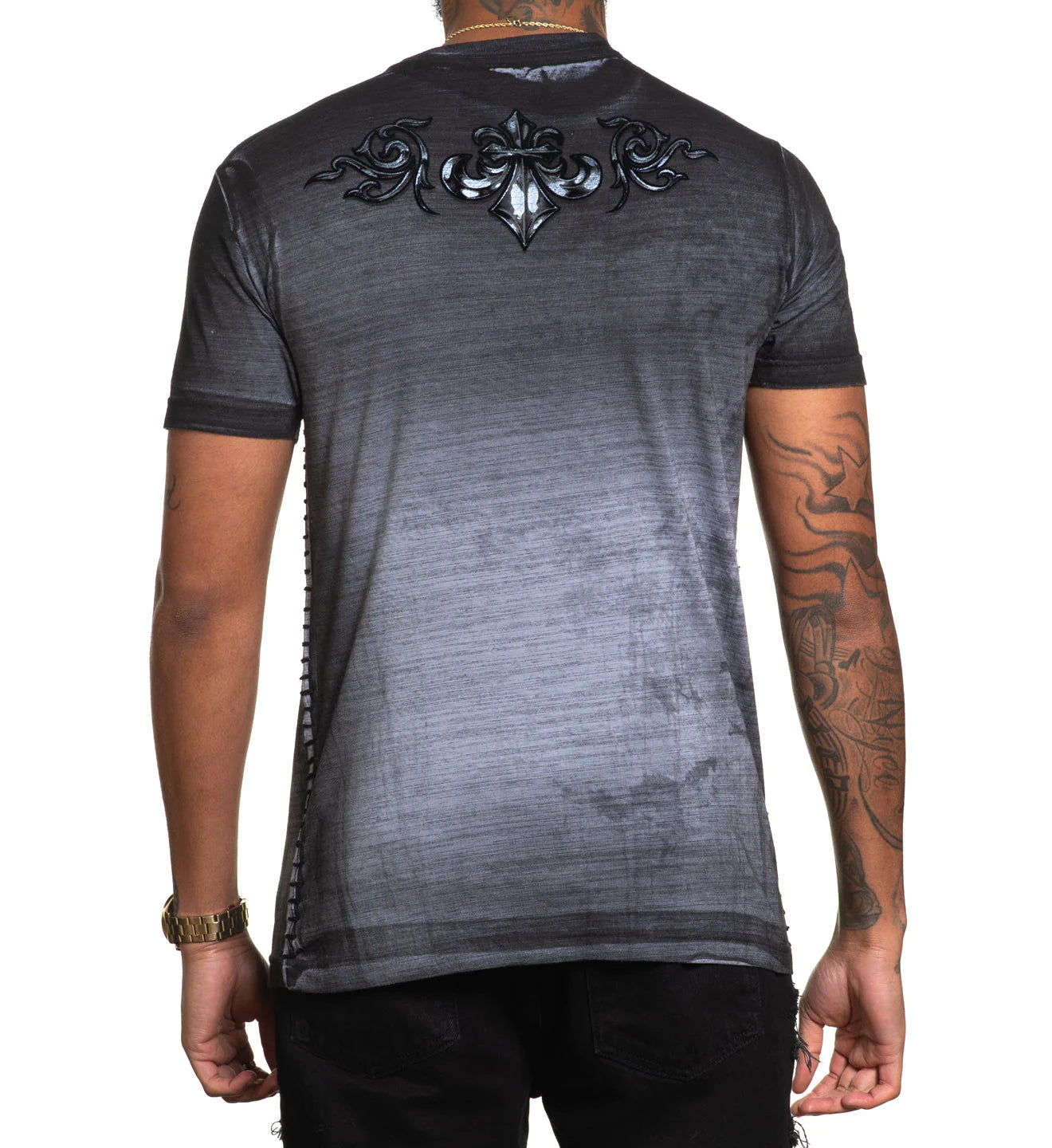 AFFLICTION FEINT ILLUSION SHORT-SLEEVE TEE