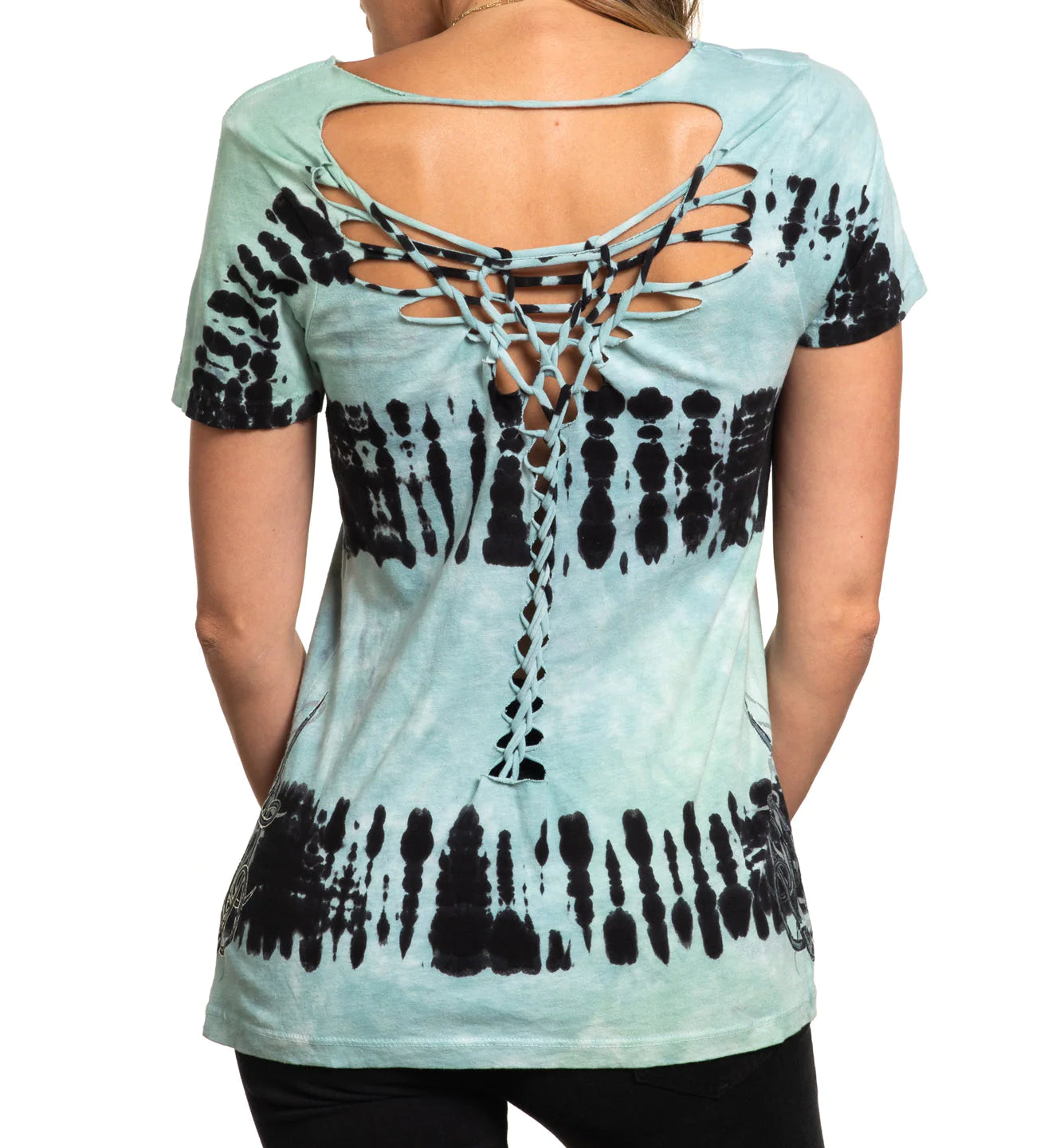 AFFLICTION Celtic Heart Short-Sleeve Scoop Neck