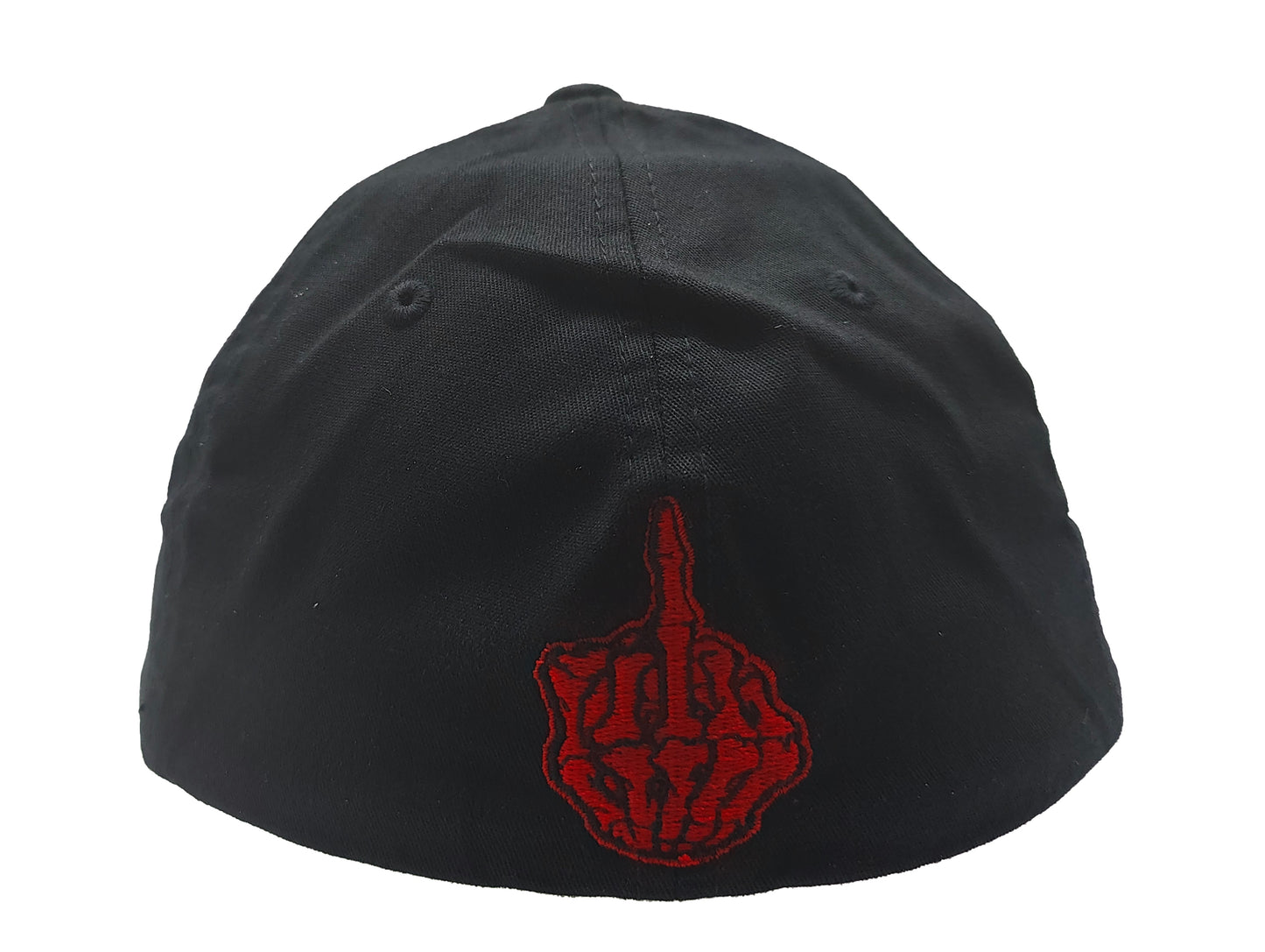 FUCK OFF FlexFit Adult Hat Black / Red