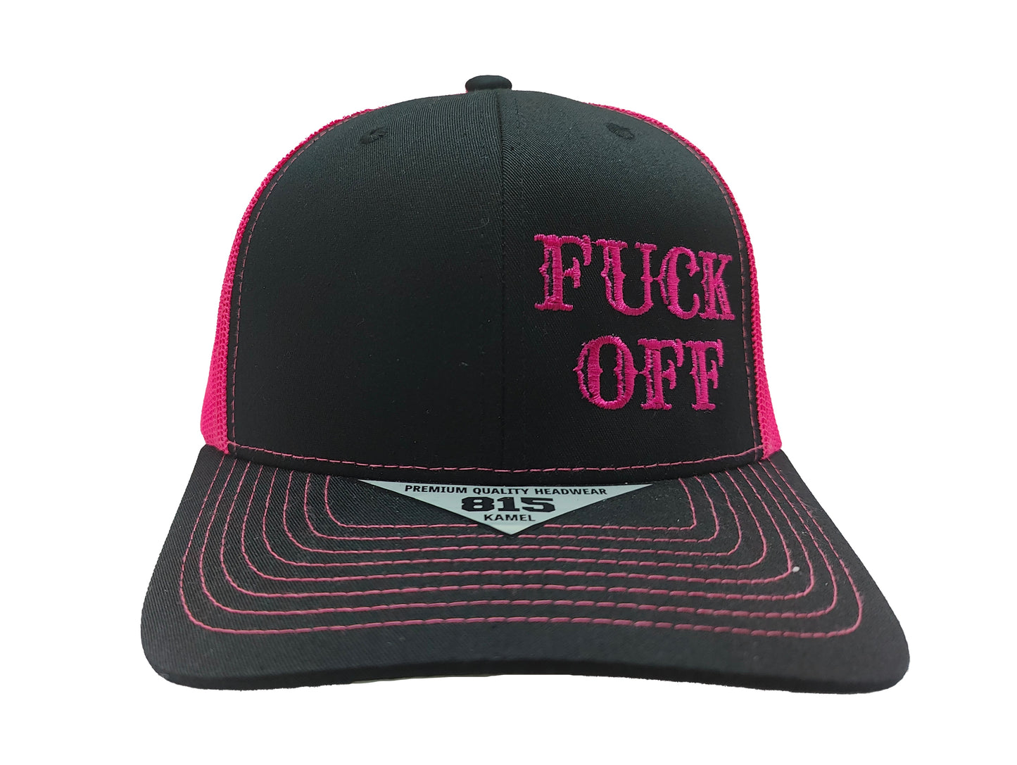 FUCK OFF Kamel Adult Hat 815 Black / Pink