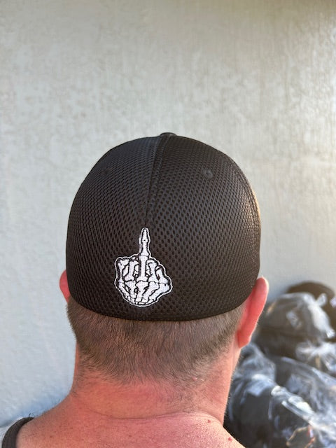 FUCK OFF FlexFit Adult Hat Black / White