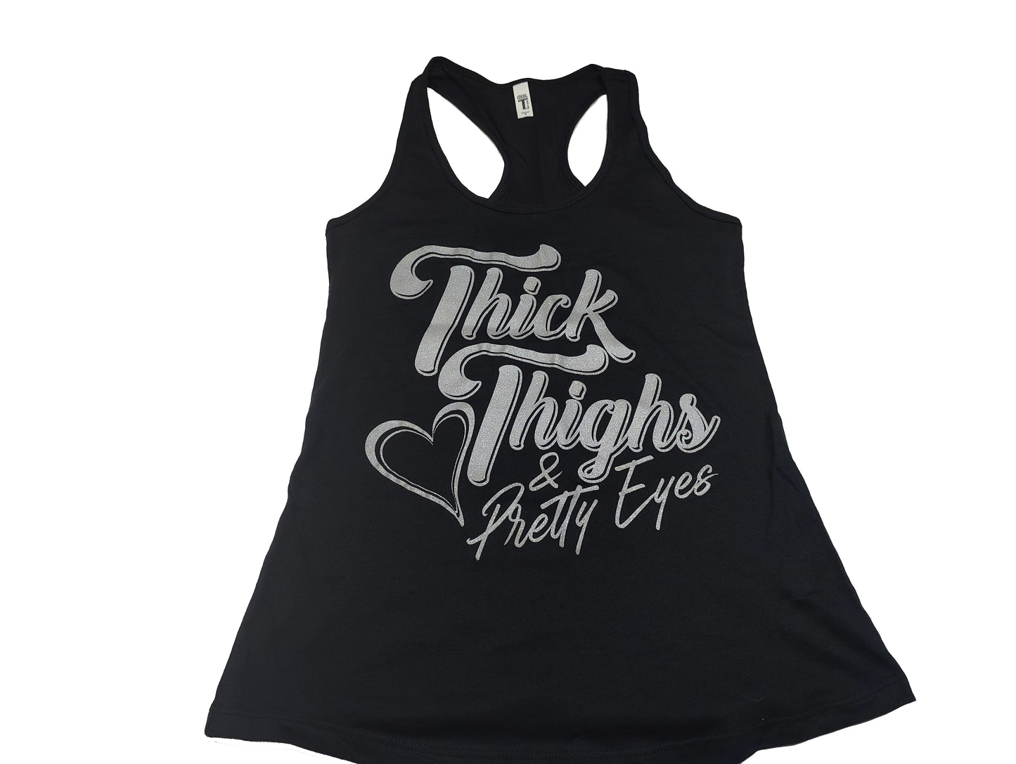 Thick Thighs & Pretty Eyes Strap Back Tank