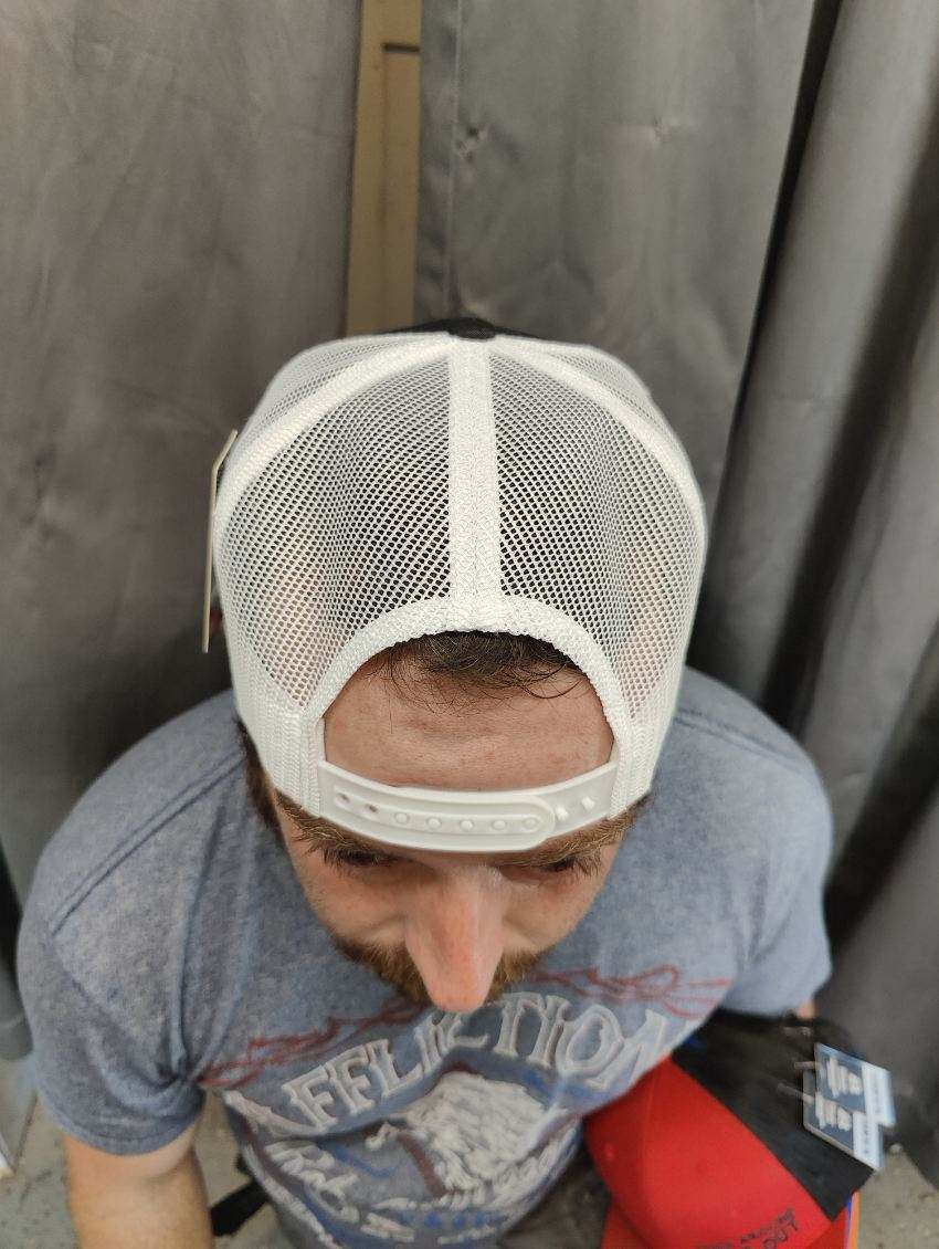 FUCK AROUND FIND OUT Kamel Adult Flat Bill Hat 301 Black / White