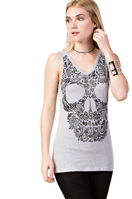 Vocal SLEEVELESS SKULL TANK