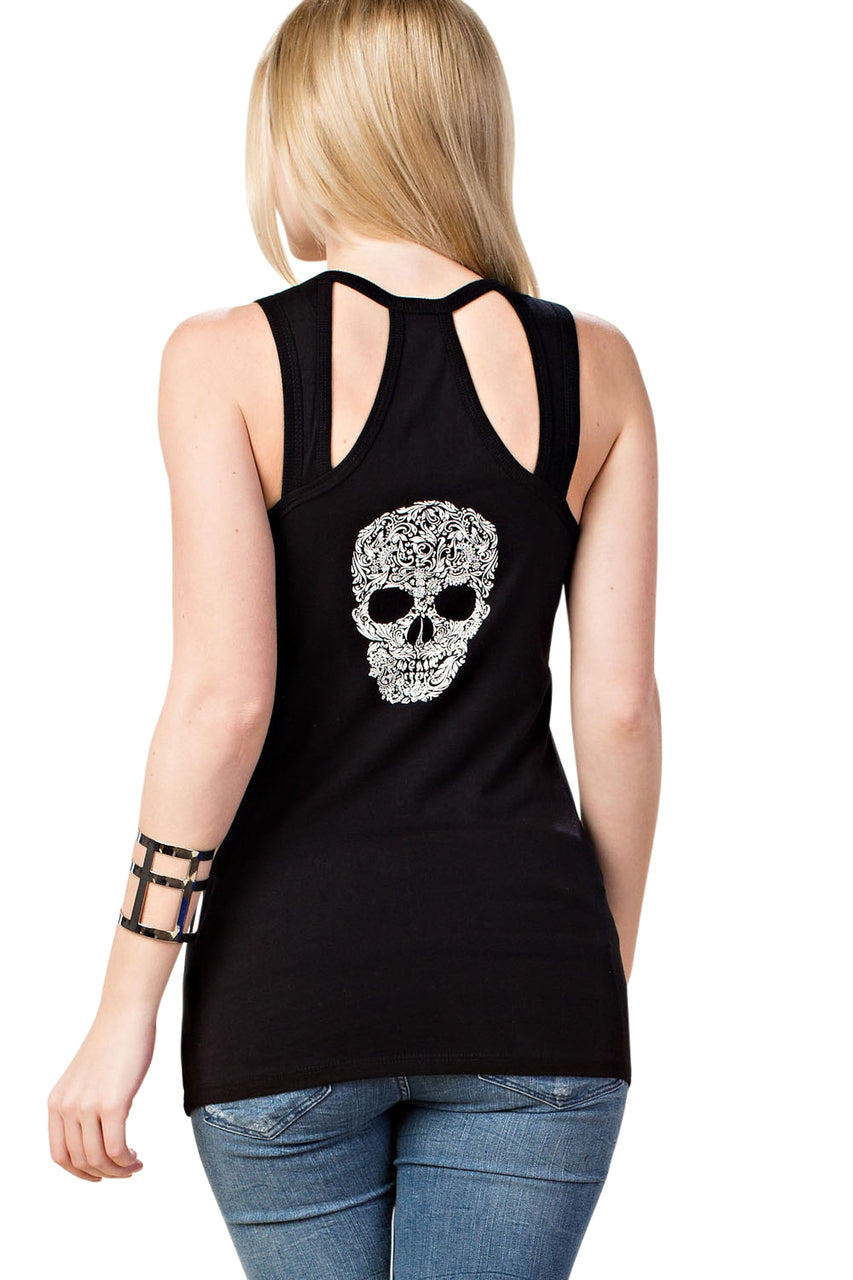 Vocal SLEEVELESS SKULL TANK