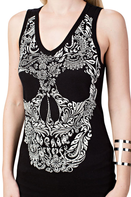 Vocal SLEEVELESS SKULL TANK