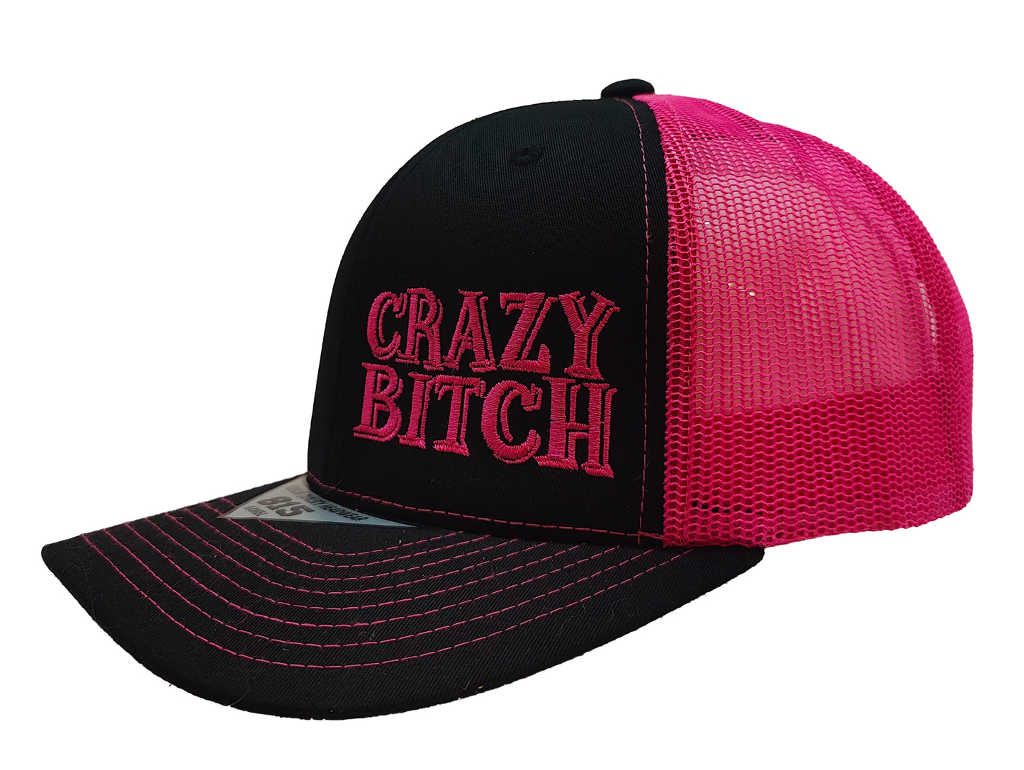 CRAZY BITCH Kamel Adult Hat 815 Black / Pink