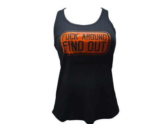 Fuck Around Find Out Strap Back Tank