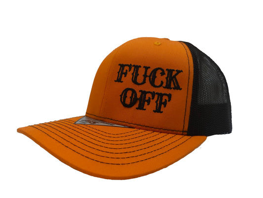 FUCK OFF Kamel Adult Hat 815 Orange / Black