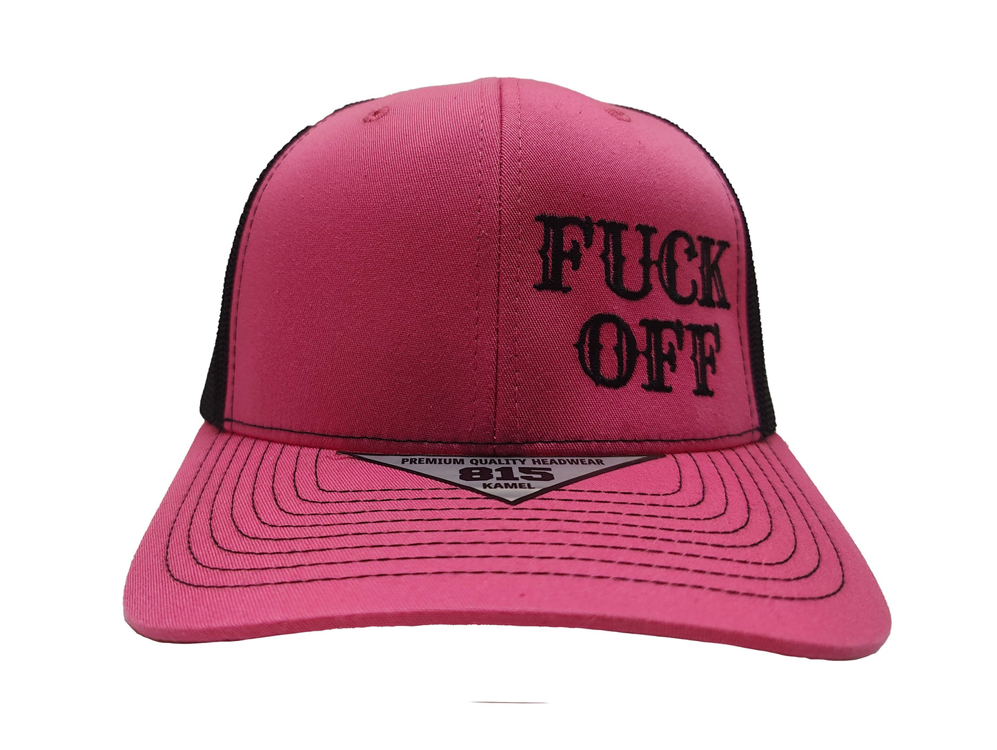 FUCK OFF Kamel Adult Hat 815 Pink / Black