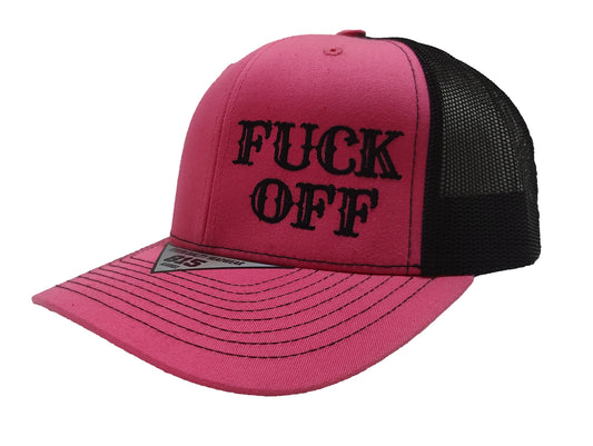 FUCK OFF Kamel Adult Hat 815 Pink / Black