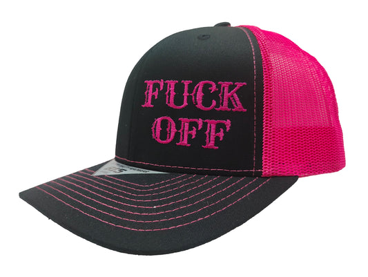 FUCK OFF Kamel Adult Hat 815 Black / Pink