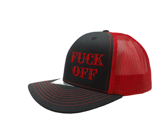 FUCK OFF Kamel Adult Hat 815 Black / Red