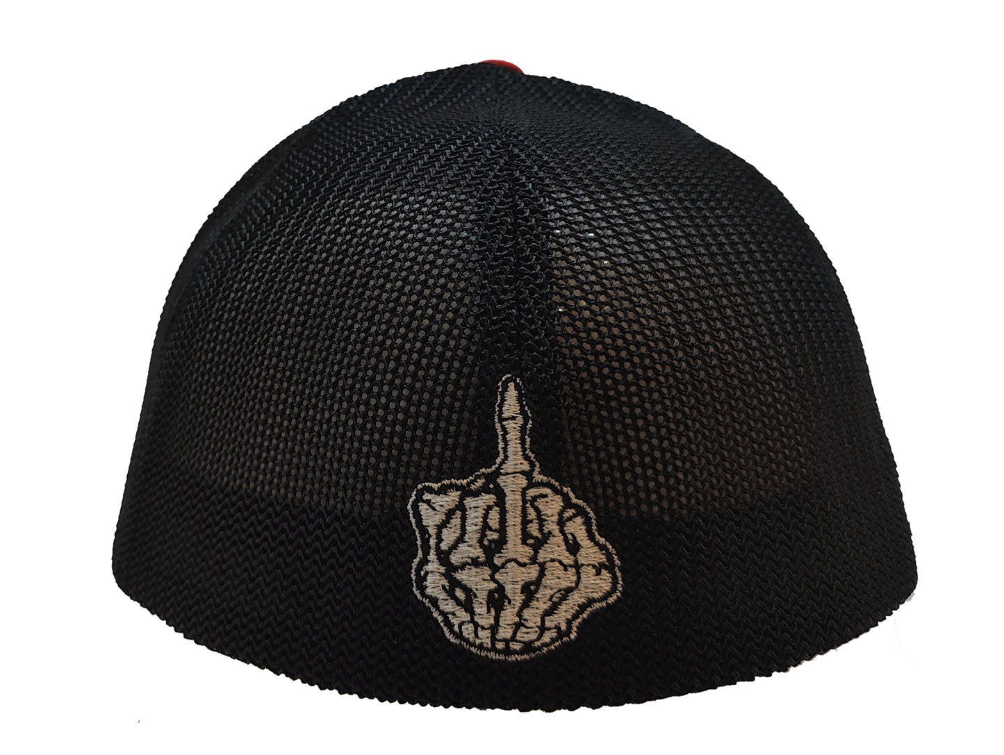 FUCK YOUR FEELINGS FlexFit Adult Hat Red / Black Mesh