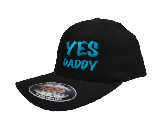 YES DADDY FlexFit Adult Hat Black / Blue