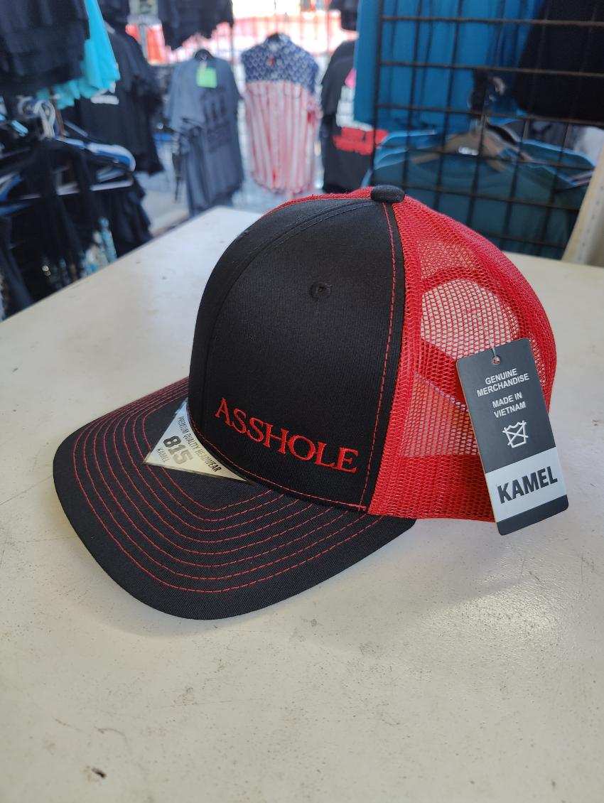 ASSHOLE Kamel Adult Hat 815 Black / Red