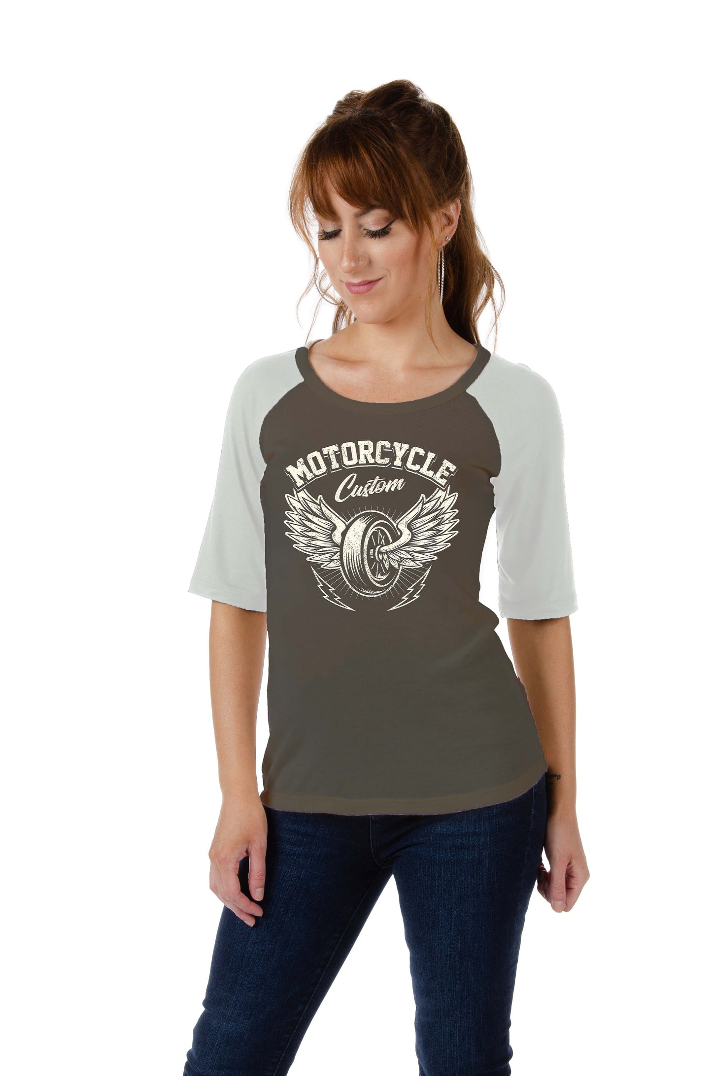 LIBERTY WEAR Axle V-Neck Graphic Top